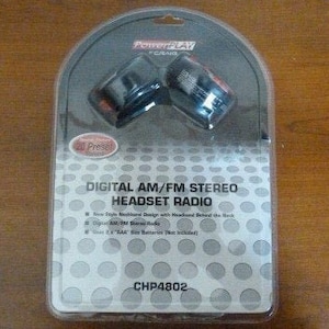 CRAIG PowerPlay Digital AM/FM Stereo Headset Radio Model CHP4802