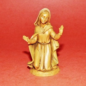 FONTANINI Virgin Mary Figurine Nativity Manger Christmas Décor 1983 Italy 3.25”