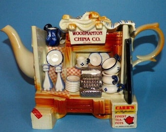 Paul Cardew T. Pott & Sons Hardware Market Stall Tea Pot Retired