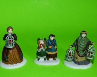 DEPARTMENT 56 The Bird Seller Set of 3 The Heritage Village Collection  #5803-3