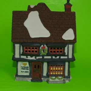 DEPARTMENT 56 Tutbury Printer Dickens’ Village Series The Heritage Village Collection #5568-9