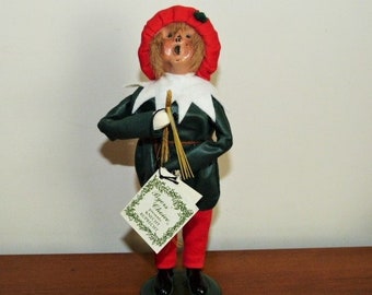 BYERS CHOICE Knecht Ruprecht Black Peter The Carolers 1988 10” Signed Byers 88