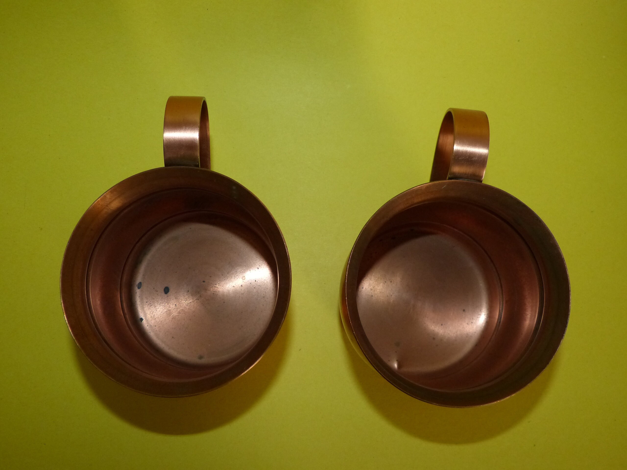 GREGORIAN COPPER Mugs Set of 2 Made in USA 3.5 Etsy