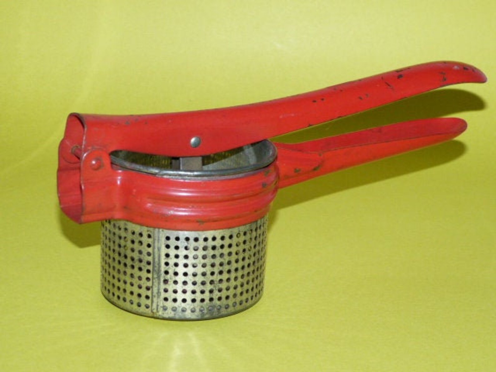 Antique Red Potato Ricer Rustic Farmhouse Décor 1950s 4.75 X Etsy
