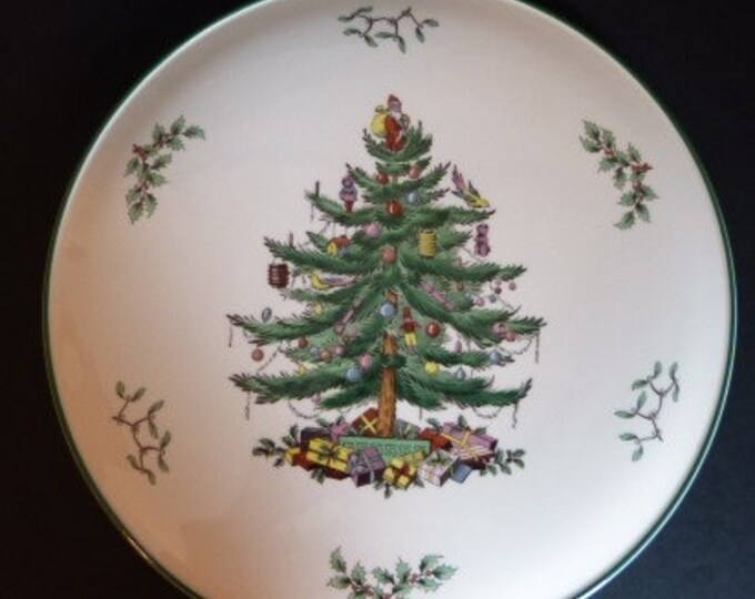 SPODE Christmas Tree Cake Cookie Plate Made in England S3324U Etsy