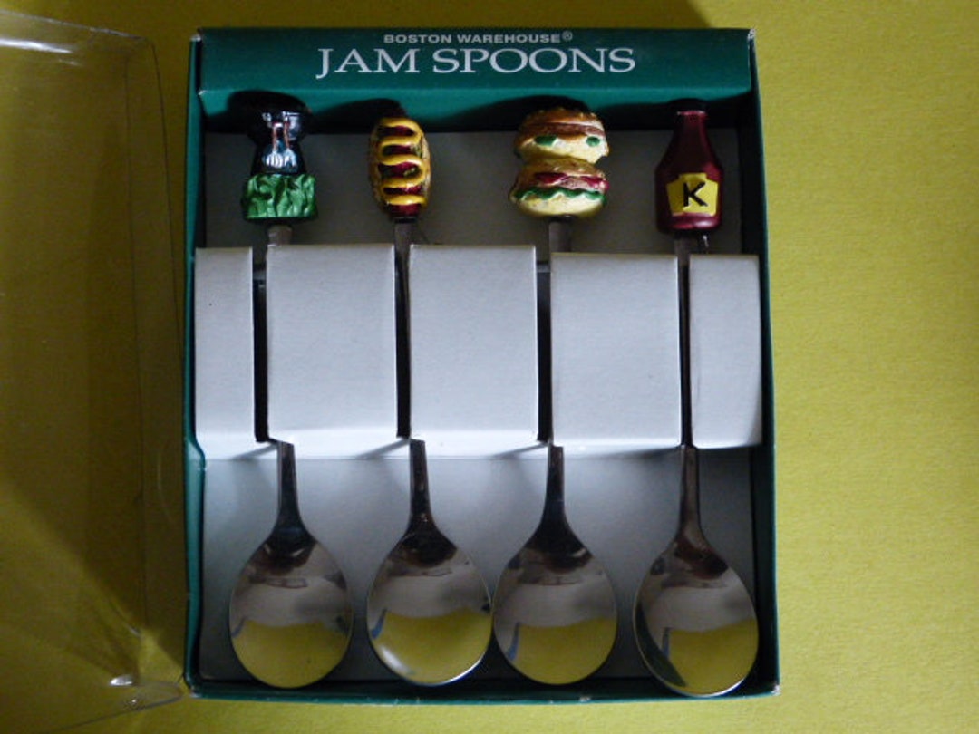 Boston Warehouse Barbecuethemed Jam Condiment Spoons Set of 4