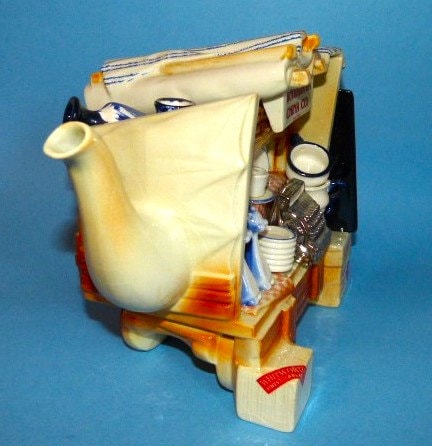 PAUL CARDEW Teapot Woodmanton China Co. Market Stall Signed P