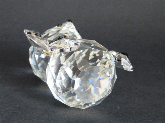 スワロフスキー置物【スコッチテリア】nashu4mama SWAROVSKI ZOO Large Crystal Teddy Bear Figurine With Black