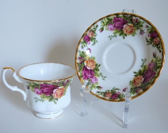 4 Royal Albert England 1962 Old Country Roses Bread And Butter Plates Ex Cond 