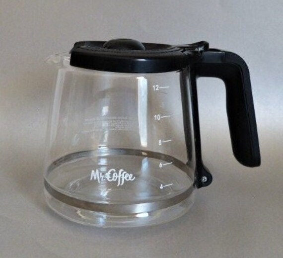 MR. COFFEE Carafe Clear Glass Black 