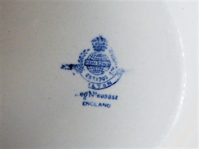 MINTON オン・ザ・ローン プレート MINTON MILTON Pattern Oval Charger Plate #609852 Rare Collectible