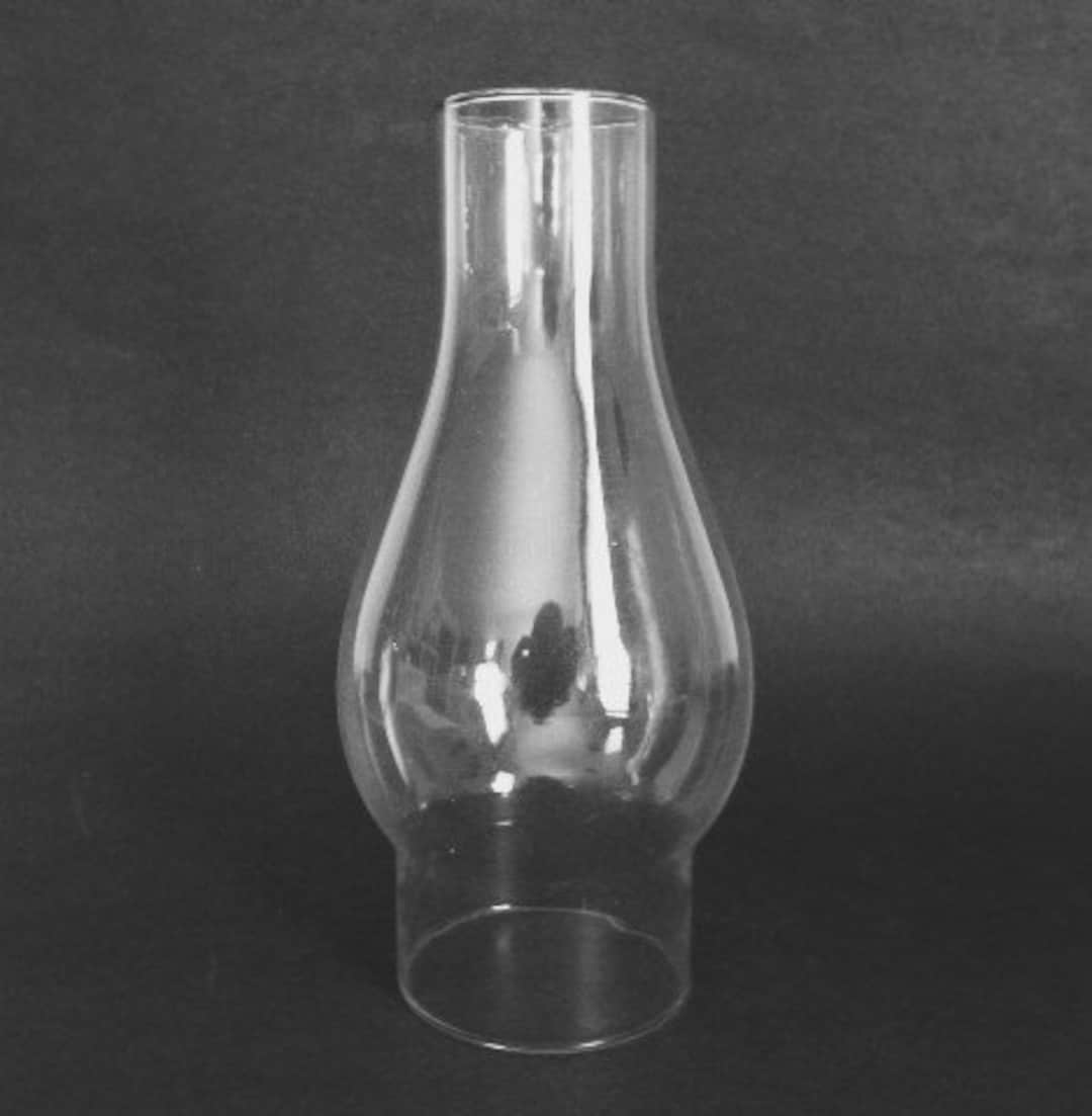 Hurricane Oil Lamp Replacement Shade Clear Glass 8.25 Home Decor Etsy