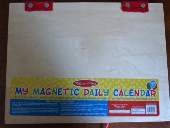 Melissa and doug magnetic daily best sale calendar