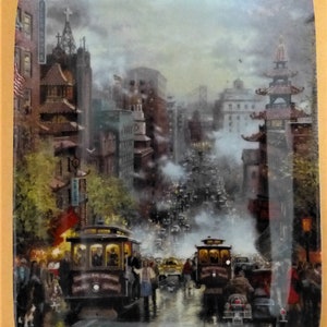 THOMAS KINKADE San Francisco Collector Plate First Issue Bradford Exchange 2501 B 8.5” x 6.5” 1994