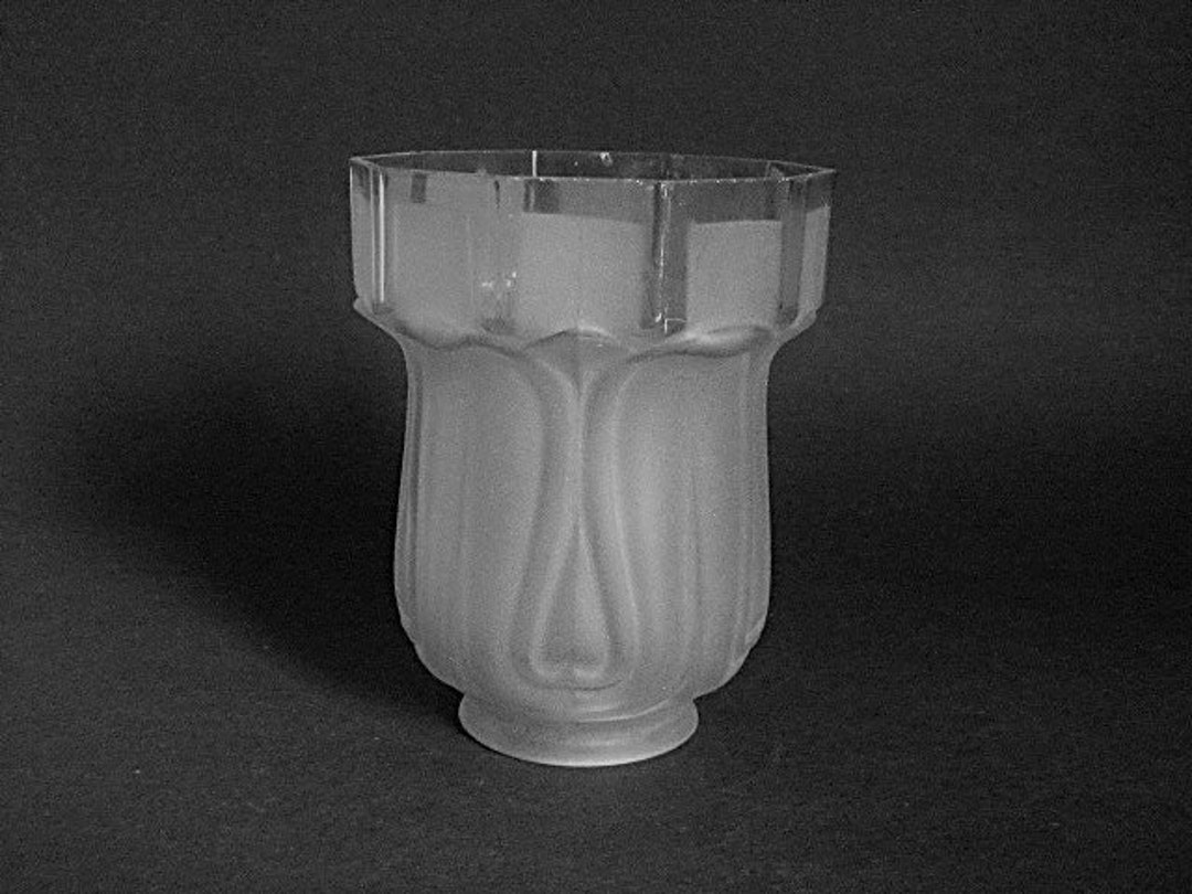 Frosted Glass Replacement Shade 10sides Rim 5 X 4 / 2 Etsy