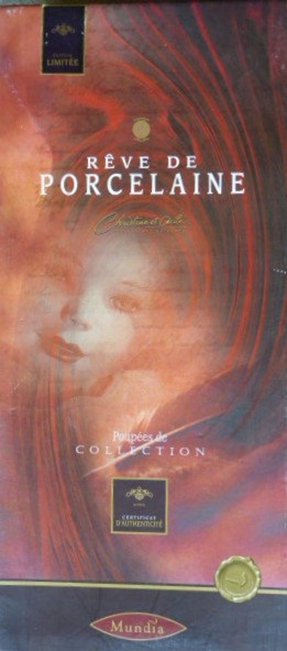 Poupée Collection Mundia Mademoiselle Cécile - Porcelaine - Création Française 1987 - Neuf En Boîte