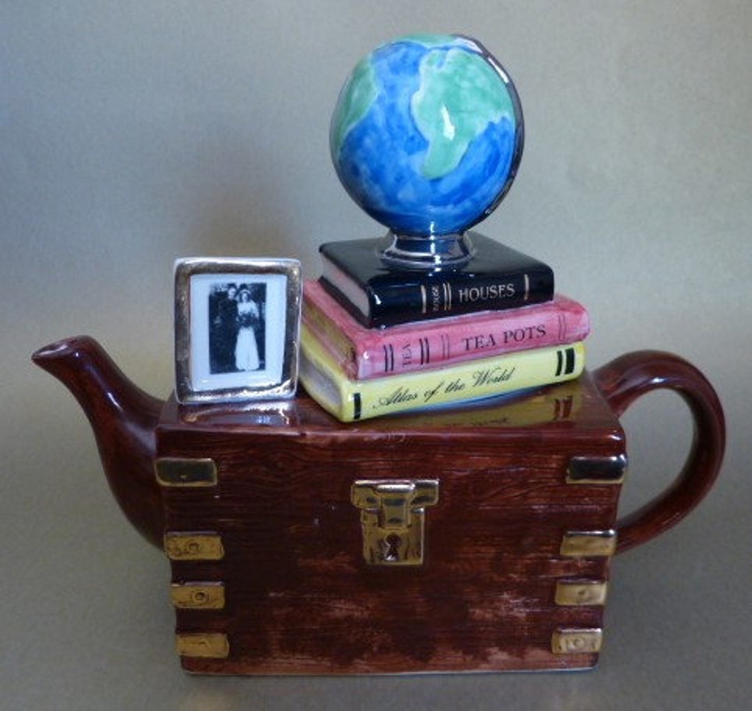 TONY CARTER Atlas of the World Teapot Made in England 1994 Etsy
