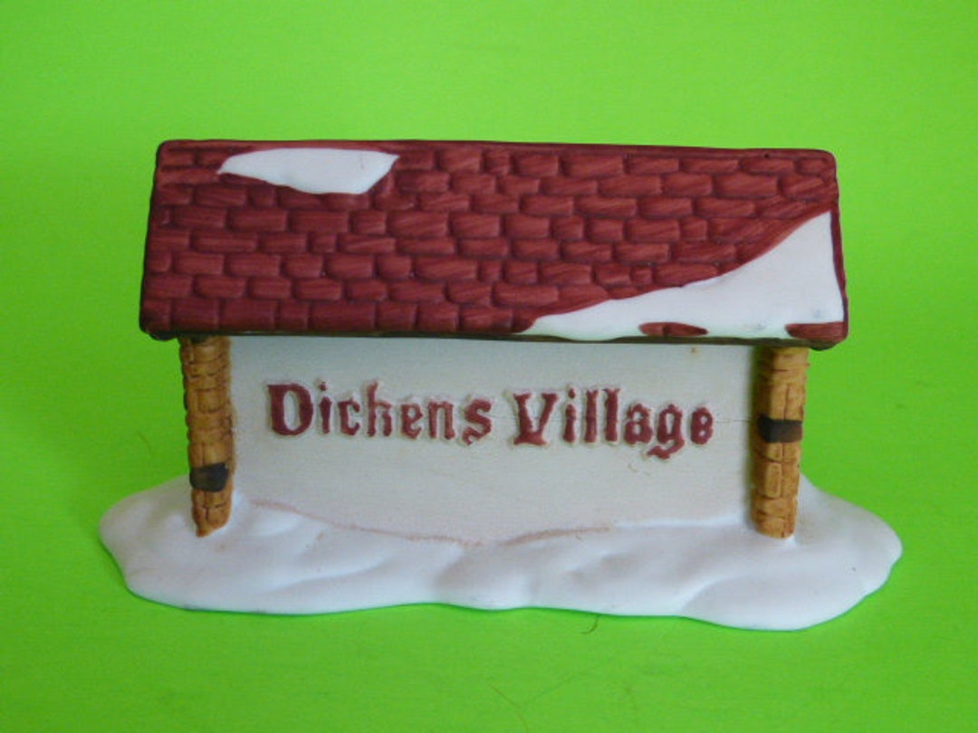 DEPARTMENT 56 Dickens Village Sign Exclusive Series 3 X 5.75 65692 Etsy