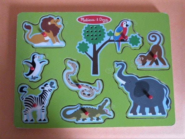 Melissa & Doug Puzzle, Sound, Pets