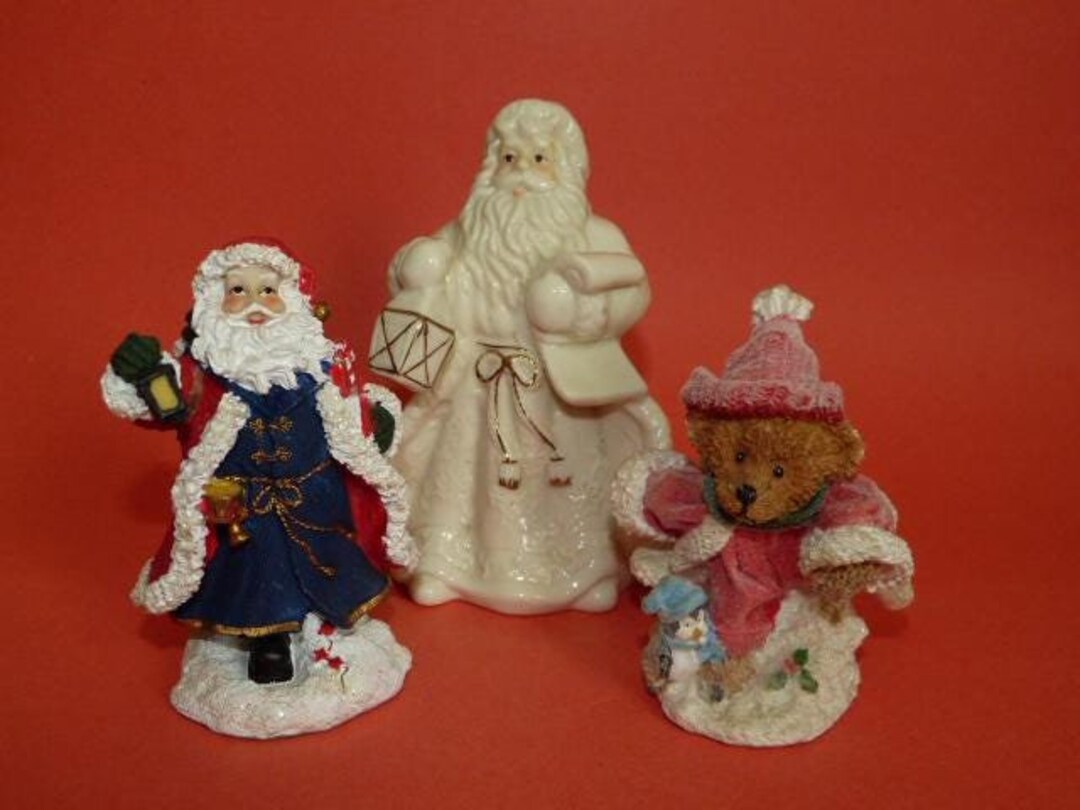 K's Collection Christmas Collectible Figurines Santas Bear Christmas Holiday Decor 5 Dollars per ...