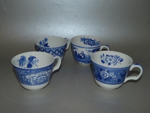 SPODE Coffee Cups Teacups The SPODE Blue Room Collection 15 Dollars Per Cup