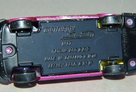 MATCHBOX Superfast No. 67 Datsun 260Z RARE Cherry Red 1978 Lesney