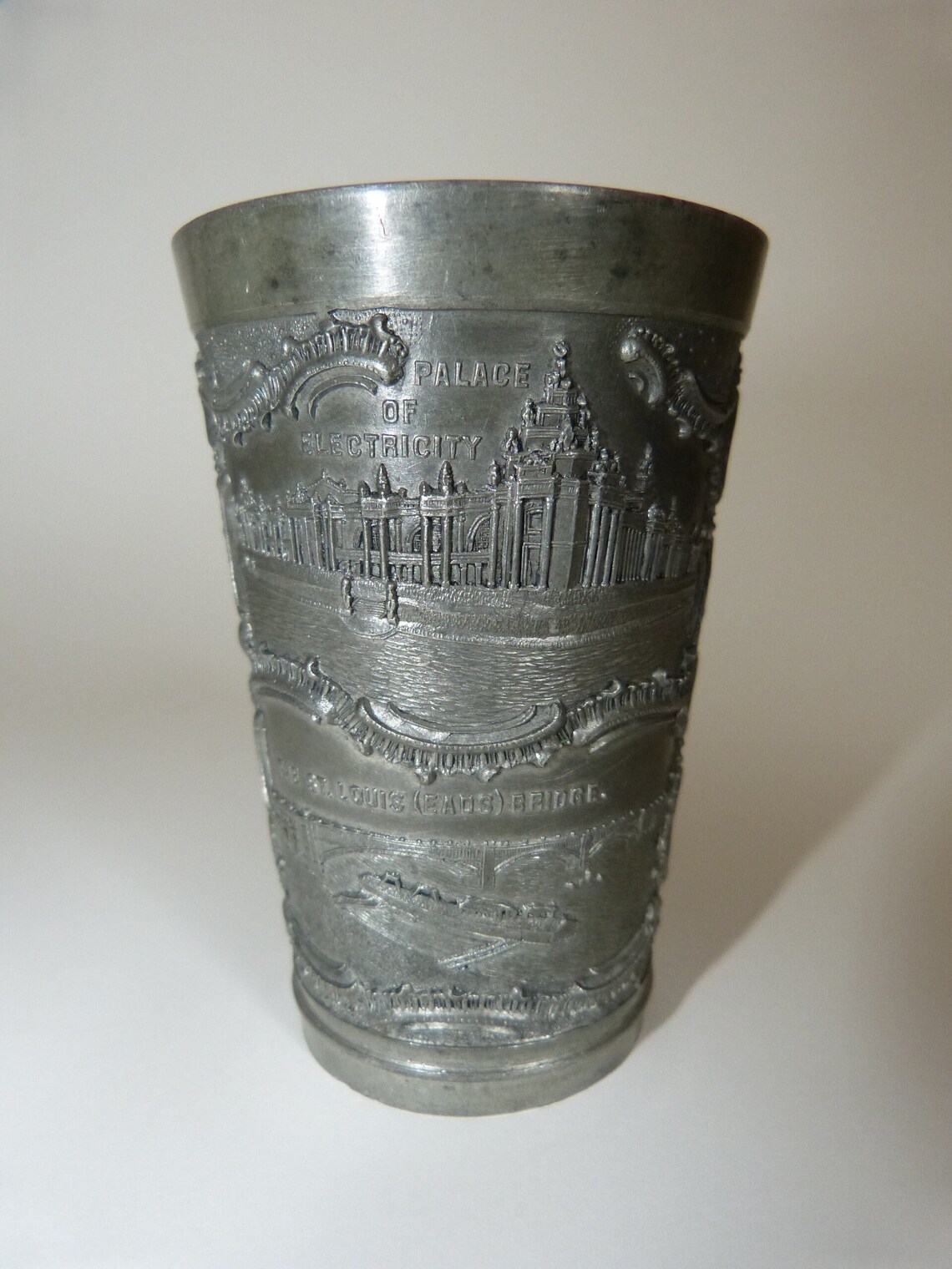 Shot Glass Pewter Souvenir of St. Louis MO Collectible 1970s Etsy