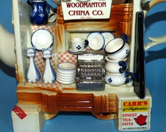 PAUL CARDEW Teapot Woodmanton China Co. Market Stall Signed P