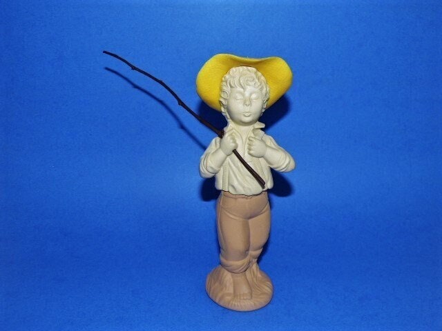 Boy Fishing Figurine 