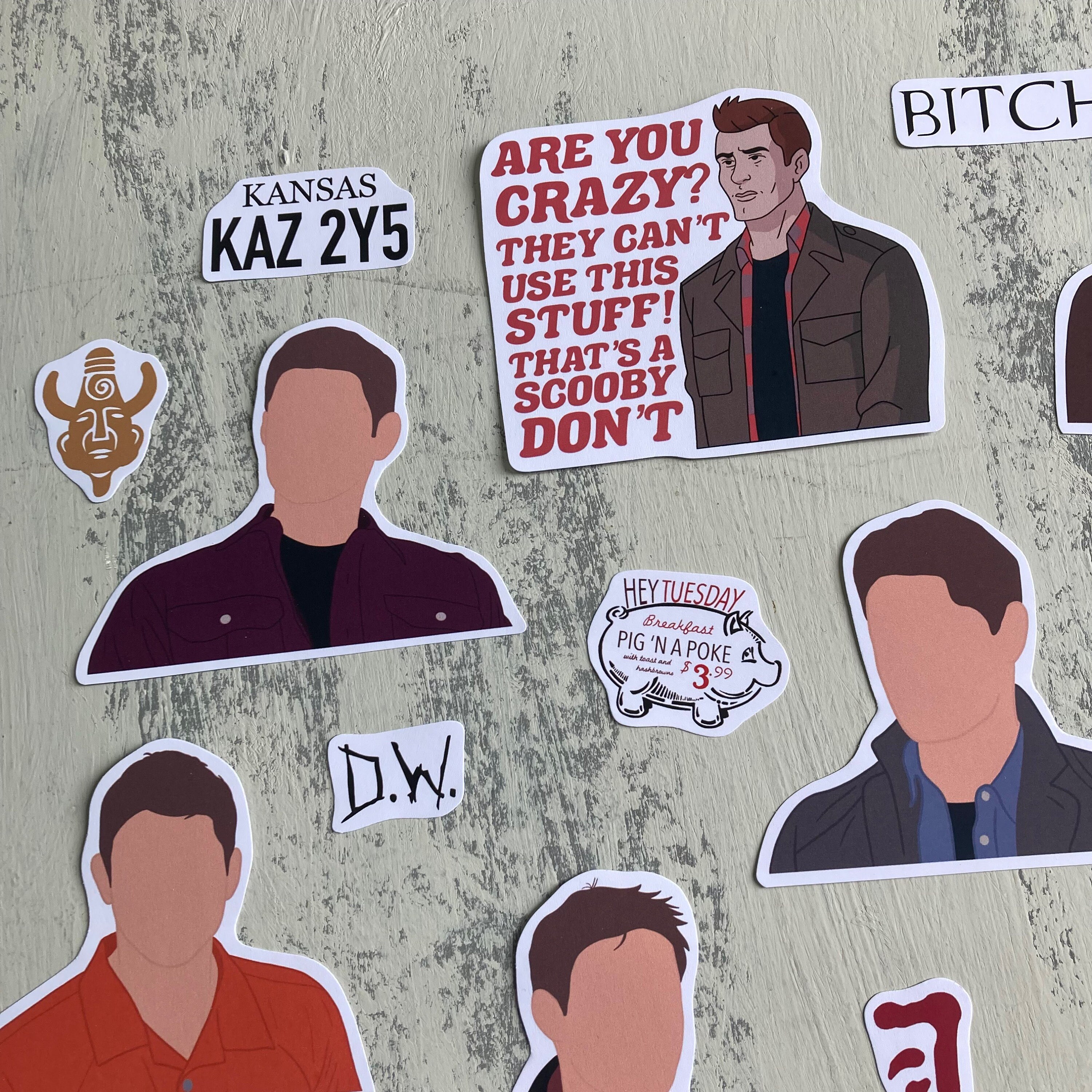 Dean Speed Sticker Dean Sticker Pack - Etsy