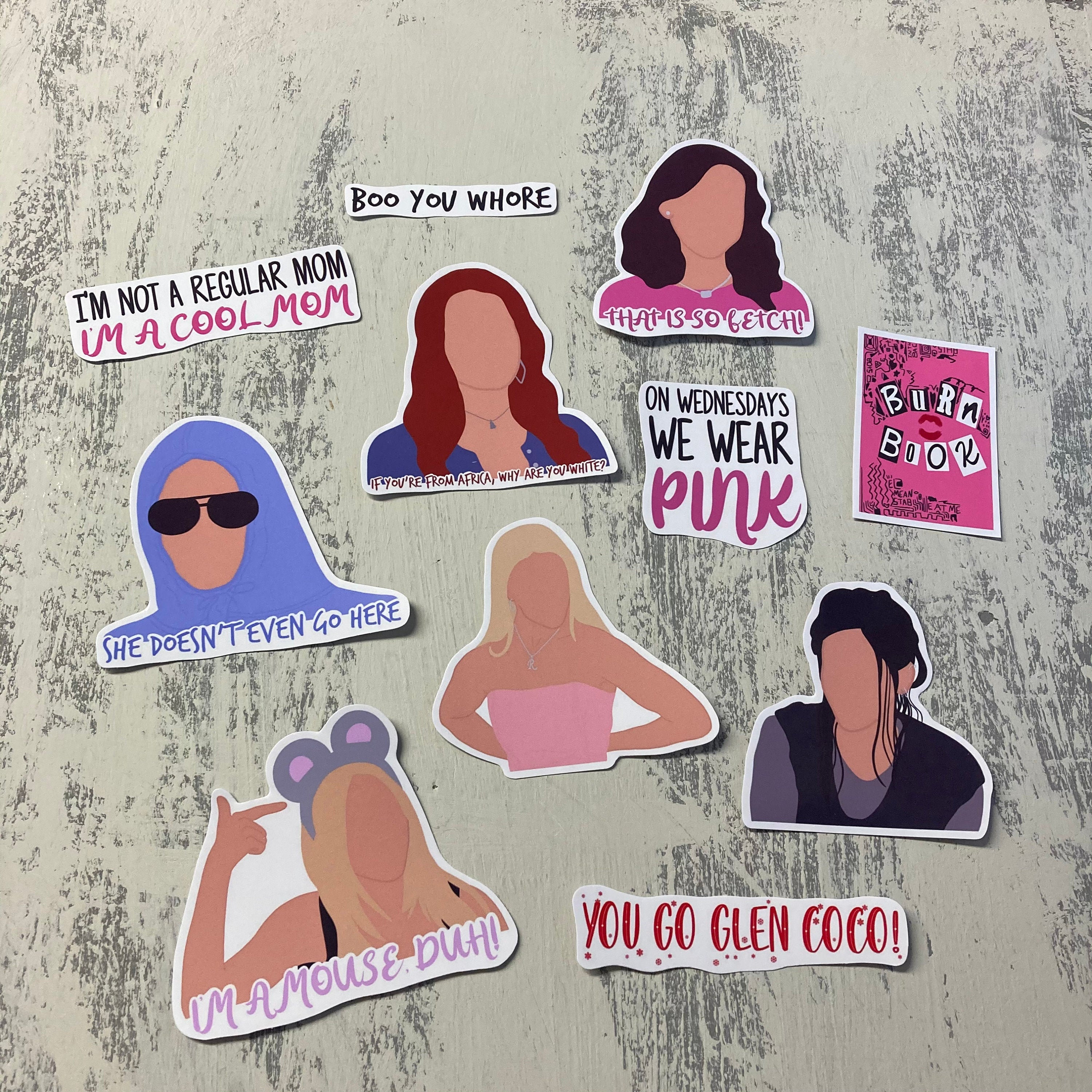 Girl Text Sticker Girls Sticker Pack - Etsy
