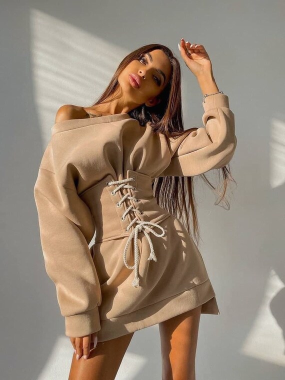 Warm Dress Woman Dress Woman Hoodie 