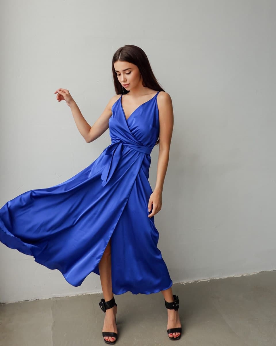 Wedding Guest Dress Wrap Silk Dress Midi Silk Dress Cutout | Etsy