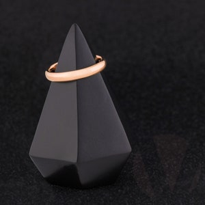 Personalized Rose Gold Tungsten Men&#39;s Wedding Band, Rose Gold Customized Ring for Men, Men&#39;s Classic Rose Gold Engraved Wedding Band