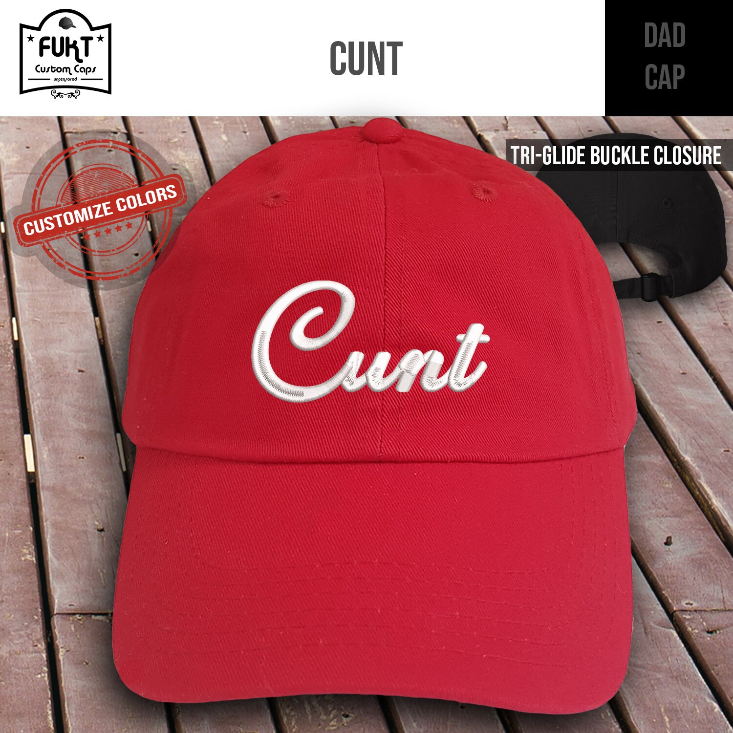 Cunt Embroidered Hat - Etsy Hong Kong