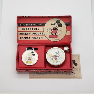 Ingersoll mickey mouse pocket watch limited edition online