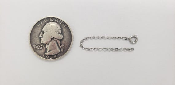 14K Solid White Gold Spring Ring Clasp Safety Cha… - image 4