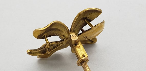 Antique Art Nouveau 14K Gold Hatpin Victorian Edw… - image 8