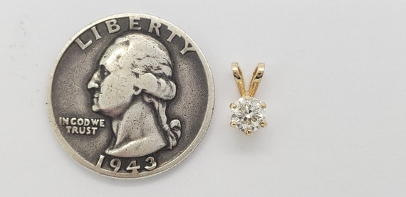 Estate 14K Gold 1/2 Carat Genuine Natural Diamond… - image 8