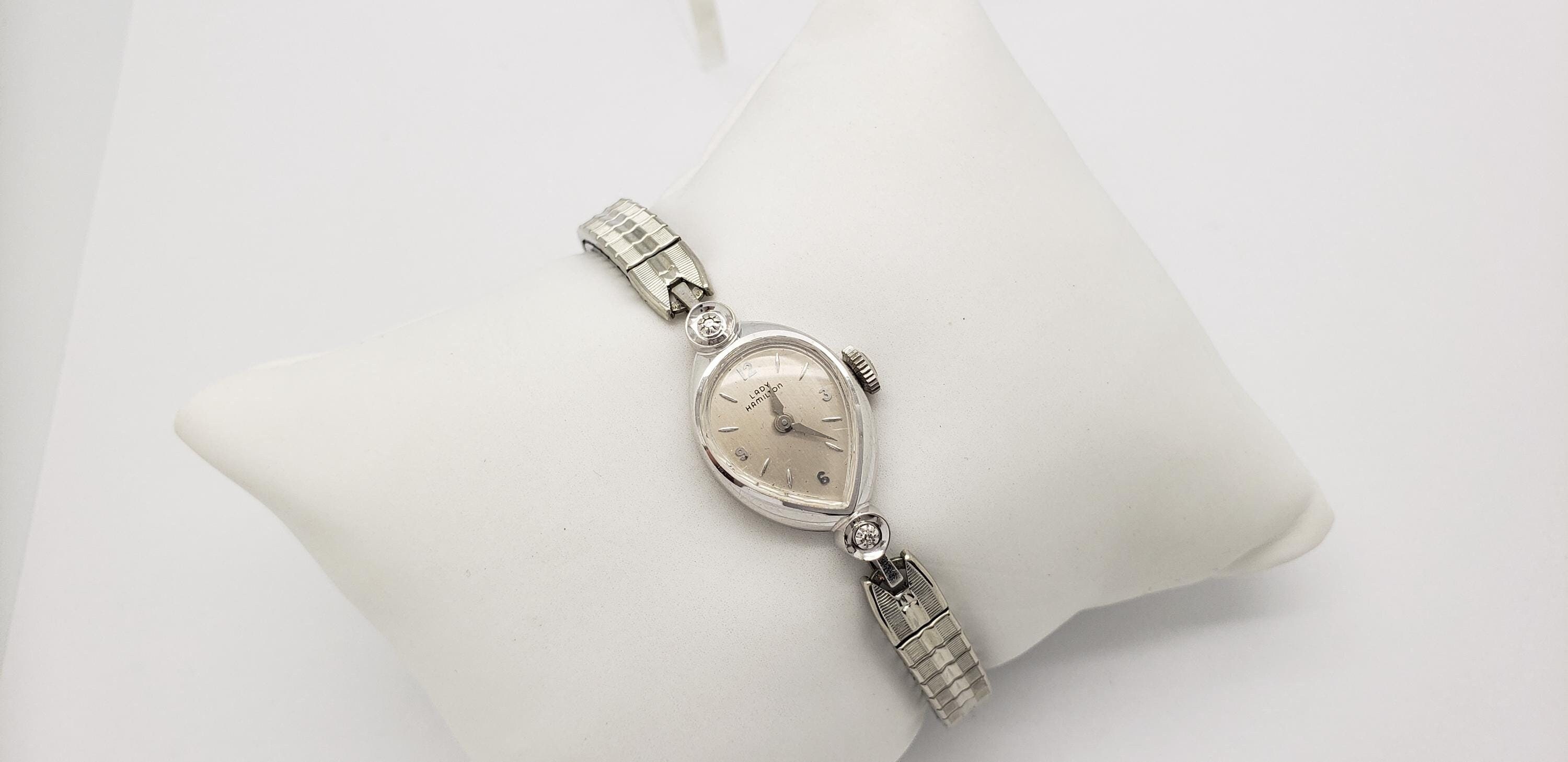Women's Mid-century Lady Hamilton 14K White Gold & Diamond