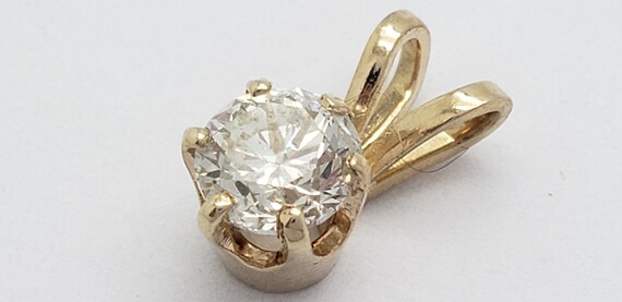 Estate 14K Gold 1/2 Carat Genuine Natural Diamond… - image 7