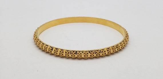 Estate 22K Solid Gold Bangle Bracelet Asian India… - image 10
