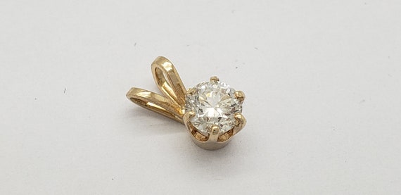 Estate 14K Gold 1/2 Carat Genuine Natural Diamond… - image 6