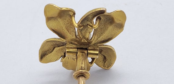 Antique Art Nouveau 14K Gold Hatpin Victorian Edw… - image 9