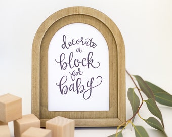 Wooden baby blocks, Baby shower block activity, DIY baby blocks, Baby shower games, Unfinished wood blocks, craft blocks, DIY wooden blocks