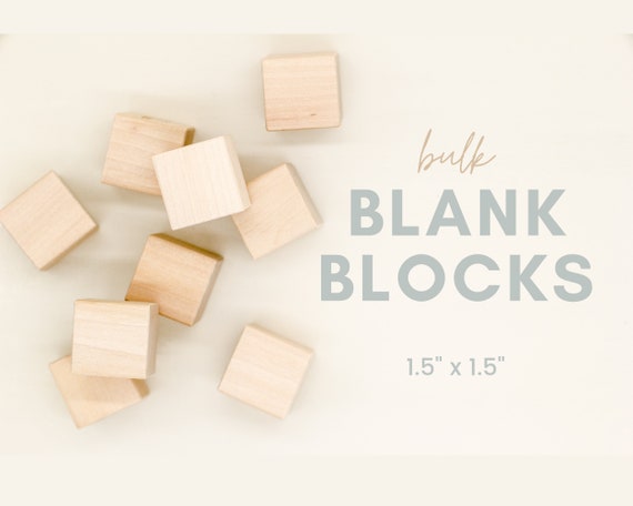 Unfinished Wooden Blocks Bulk Wood Craft Supplies Wholesale Supplies Unfinished Wood Cubes DIY Craft Supplies Etsy Seller Supplies Bulk Etsy
