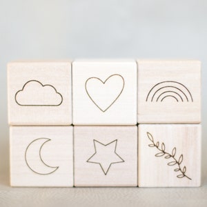 Baby's First Christmas wooden block image 8