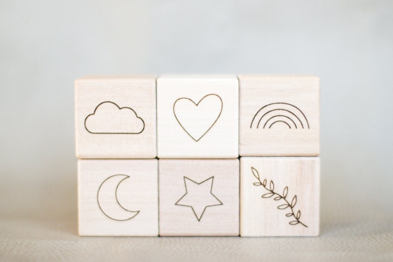 Baby's First Christmas wooden block image 8