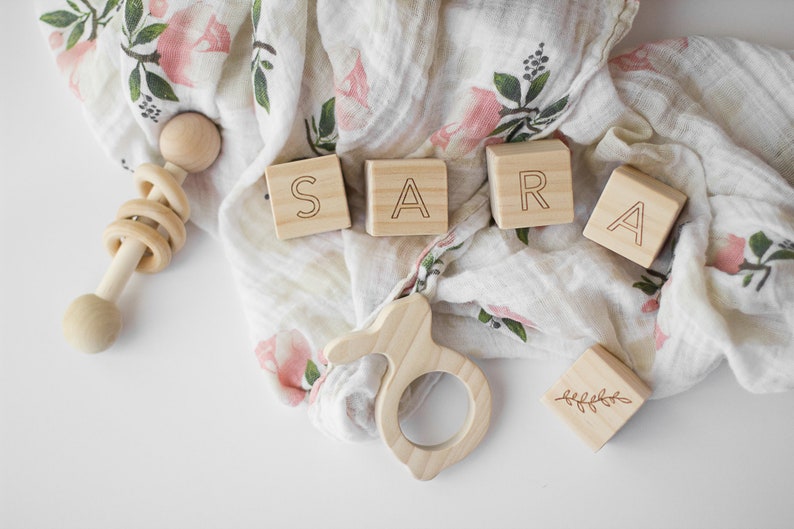 Custom Name Blocks Personalized Blocks, Personalized Baby Name Blocks, Name Blocks, Baby Shower Gift, Wooden Name Blocks, Nursery Decor image 8