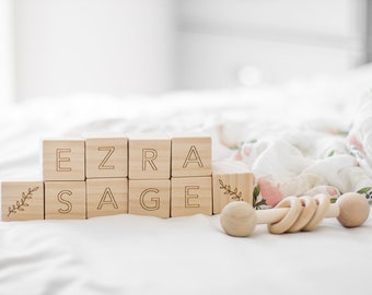 Custom Name Blocks | Personalized Blocks, Personalized Baby Name Blocks, Name Blocks, Baby Shower Gift, Wooden Name Blocks, Nursery Decor